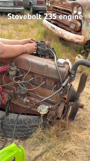Inline 6 235 #chevyapache #inline6 #classiccars #chevrolet #engines