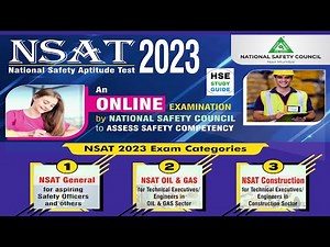 National Safety Aptitude Test (NSAT) 2023 || NSAT 2023 || NSAT Exam by NSC | National Safety Council