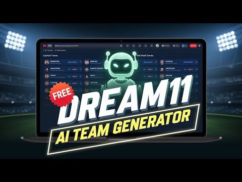 Dream11 Team Generator Website - Create Winning Teams with AI for Free! | #dream11 #dream11team