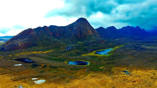 Aerial views of Colombia’s green highlands