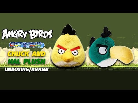 Angry Birds Commonwealth Chuck And Hal Plush Unboxing/Review