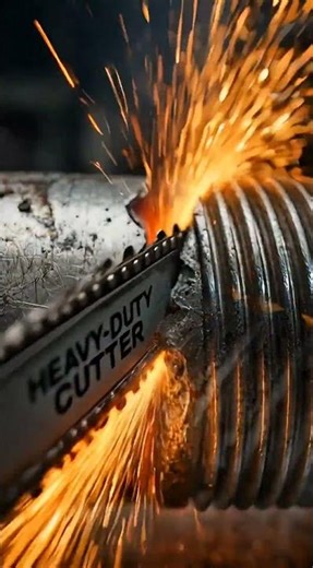 Tiny Chainsaw vs Steel Bolt ⚡ Can It Cut Through? #shorts