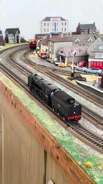 My Bachmann 9f steam locomotive on a test run after sound fitting #00gauge #modelrailway #dcc