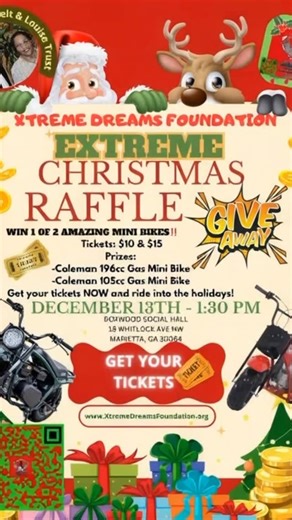  Win BIG in the Xtreme Christmas Raffle!   Prizes: Win 1 of 2...