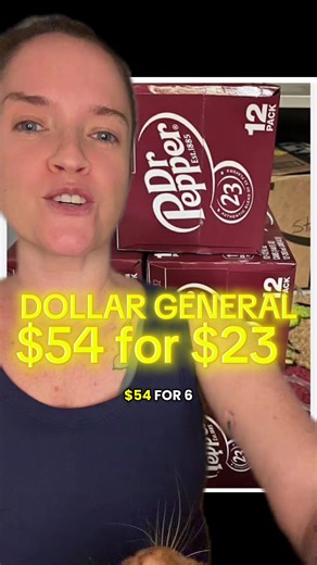 Easy deal at Dollar General to score $54 worth of Dr Pepper and 12 packs for just $23 out of your pocket! This deal works on January 24 only #DollarGeneralDeals #dollargeneralcouponing #savingmoney #couponing #deals