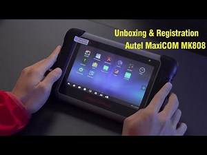 2021 Version Autel MaxiCOM MK808 Unboxing and Registration obdbii365
