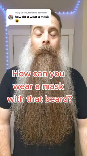 Replying to @eva_tamtam I think this is how you put on a mask with a beard #selfcare #facemask #faceserum #beard #beardmask #bromask
