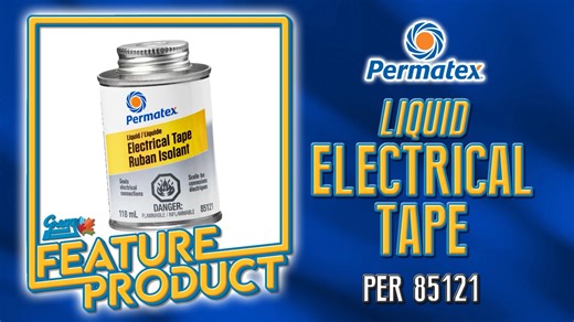Permatex’s Liquid Electrical Tape is a weatherproof protectant ideal for wiring and electrical connections. Once applied, it dries to a vinyl polymer, making it resistant to dirt, dust, chemicals and moisture | https://dub.sh/ScC6ksE | Gregg Distributors LP
