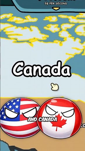 What If America 🇺🇸 and Canada 🇨🇦 United? #countryballs