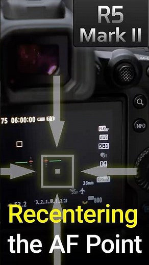 Re-Centering the AF Point on the R5 Mark 2