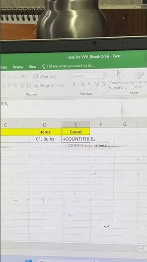 Excel COUNTIF Formula Explained | Beginner to Advance (Hindi).excel #countif #excel #exceltips