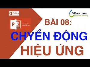 Microsoft Power Point 2016 Lesson 08: Creating MOTION and EFFECTS