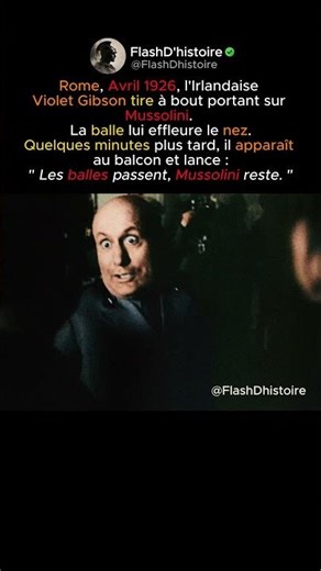 L’Irlandaise qui a failli tuer Mussolini.