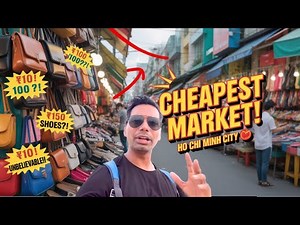 CHEAPEST Market in Vietnam 🇻🇳 | Ho Chi Minh City Shopping Guide!