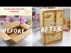 How to make a box with cardboard / diy / tutorial / Hoài Nanu