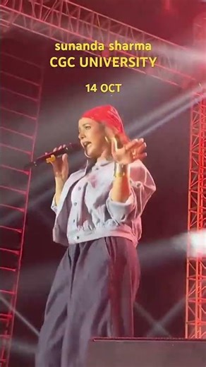 cge university mohali sunanda sharma live #sunandasharma #chandigarh #concert #cgcjhanjeri