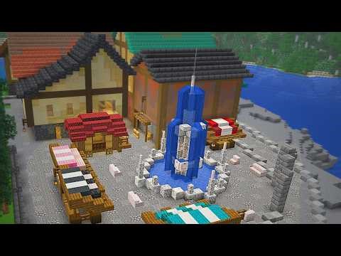I Finished my Medieval Market in Minecraft Survival