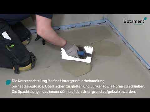 Die Kratzspachtelung | Fliesentechnik