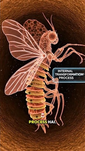 What Happens Inside a Cocoon? | Butterfly Metamorphosis Explained #shorts