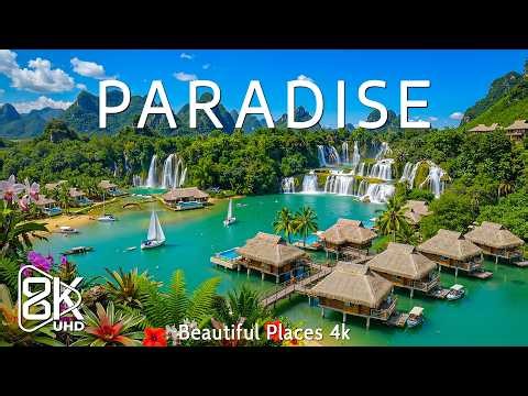 FLYING OVER PARADISE 4K UHD - Relaxing Music and Beautiful Nature Videos - 4K HD Video