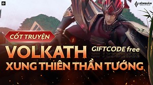 PHIM GIFTCODE | CỐT TRUYỆN | Volkath Xung Thiên Thần Tướng Khi Quỷ giới tràn ngập khắp nhân gian, toàn bộ nền văn minh tộc Lạc bị hủy diệt và chìm vào quên lãng. Tương truyền rằng, Lạc Thần để lại di sản kế thừa cho người anh hùng ấy... Cùng khám phá hành trình đầy kiêu hãnh của người anh hùng Thiết Xung nhé anh em! #Volkathxungthiênthầntướng | Garena Liên Quân Mobile