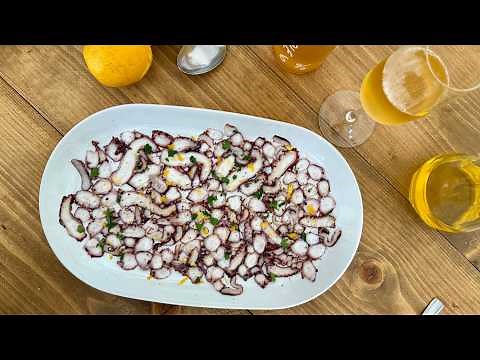Original Italian Octopus 🐙 Carpaccio ! Easy & Spectacular Recipe 🤪