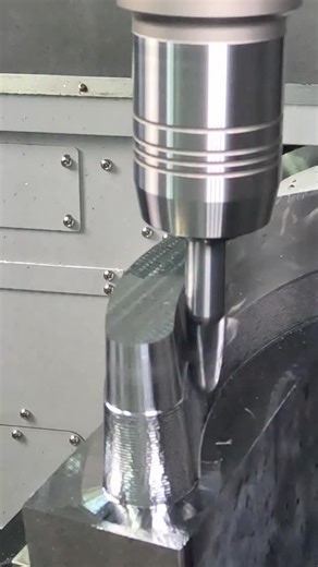 Donnie Hinske on Instagram: "Deeper cuts, better results? 🤷‍♂️ #cnc #machine #5axis #milling"