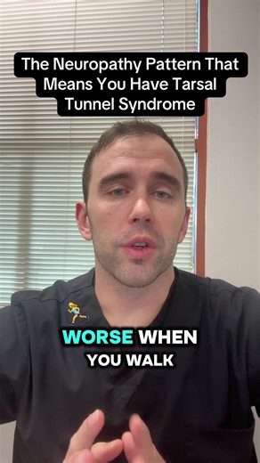Your foot pain is worse when you walk and gets better when you rest. You don't have diabetic neuropathy—you have tarsal tunnel syndrome compressing your tibial nerve. Here's how to tell the difference.Tarsal tunnel syndrome is carpal tunnel of the ankle. The tibial nerve gets compressed in a tunnel behind your ankle bone, causing burning and tingling that mimics neuropathy but has a completely different cause.Here are the 5 signs your neuropathy is actually tarsal tunnel syndrome:Number 1 – Pain
