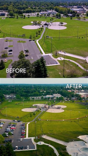 Fairgrounds Park has changed a lot over the past year! Check out this comparison of footage from last summer versus this summer of the ballfields, now the Byron Smith III Sports Complex, which hosts Valpo Parks T-Ball & Coach Pitch Baseball, a variety of Youth Softball, and Adult Softball 🥎 | Valpo Parks