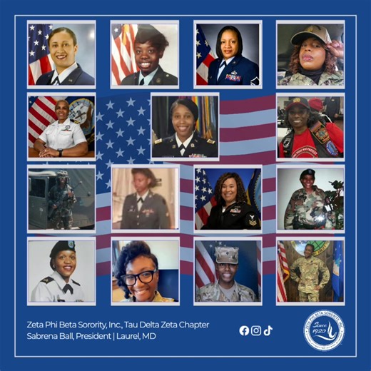 Today, on Veterans Day, the Ladies of Tau Delta Zeta Chapter proudly honor the extraordinary contributions of women who have served in the U.S. Armed Forces, especially our own sorors. Your unwavering strength, resilience, and dedication blaze trails and break barriers. You remind us that service is not only a duty but a powerful reflection of courage and leadership. To our phenomenal Tau Delta Zeta sorors who have worn the uniform, we see you, we salute you, and we celebrate the legacy you're b