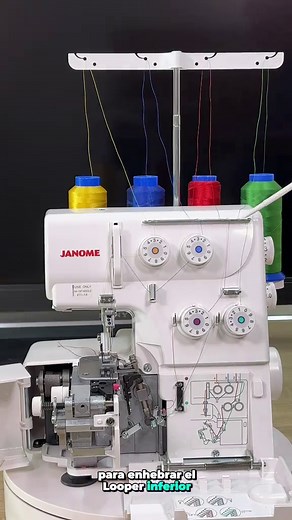 Enhebrar la Fileteadora Janome 8002D Fácil y Rápido