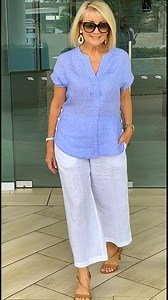 Looks veraniegos 60 #fashion #outfit #look #moda | Cómo Vestir con Estilo Después de los 50, 60 y Más