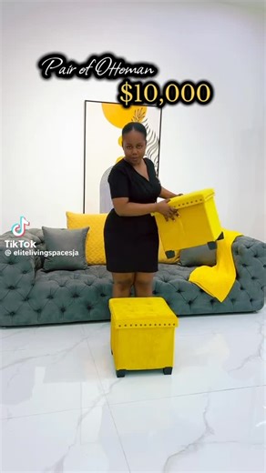 ELITE LIVING SPACES on Instagram: "You heard that right! TWO sturdy storage ottomans, perfect for seating and storing all your essentials, can be yours for ONLY $10,000! #Ottoman #Sale #storagesolutions"