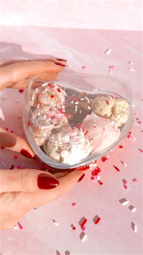 Six scoops > six roses 💘🍦 Introducing our Sweetheart Sampler! It’s packed with six 2oz scoops of your choice (double the size of our sampler flight 👀), topped with Valentine’s sprinkles and sealed in a heart tin! Made for sharing with your valentine, or keeping all to yourself 🤭 This weekend only, while supplies last! 💌✨ | Andia's Homemade Ice Cream