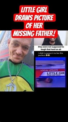 Little Girl's Hand Drawing Of Her Missing Father Airs On The News! #Funny #MissingFather #LOL #LMAO