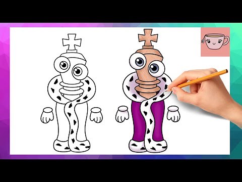 How To Draw Chibi Kinger from The Amazing Digital Circus | Cute Easy Drawing Tutorial