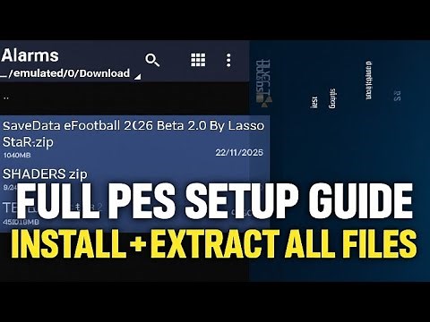 FULL PES Setup Guide | How to Install & Extract All PES Files (ZIP/7Z) for PPSSPP