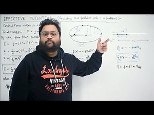 EFFECTIVE POTENTIAL TO CONVERT 2DIM PROBLEM INTO 1DIM || CLASSICAL MECHANICS || CSIR NET GATE JAM