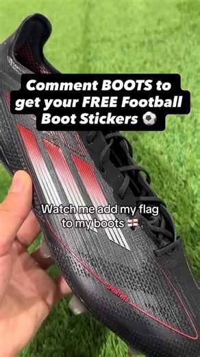 Just Custom on Instagram: "Adding the 🏴󠁧󠁢󠁥󠁮󠁧󠁿 to my Boots ⚽️ Comment BOOTS to get your FREE Football Boot Stickers‼️"