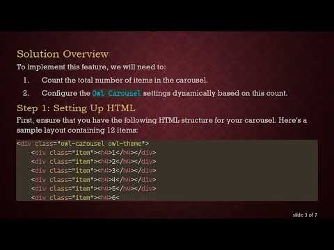 How to Hide Navigation Buttons in Owl Carousel 2 Based on Item Count