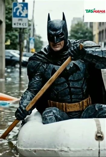 Batman Wanted Beach Life… Ended Up Sailing in Floodwater! 😂🚤