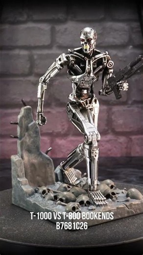 T-1000 vs T-800 Bookends 🔥 Terminator 2 Official Collectible | Nemesis Now #terminator #t800 #t1000