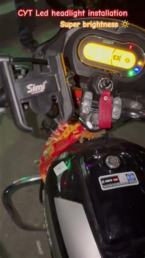 Cyt led headlight installation for Splendor #splendor #led #light #hero #bikelover #bikeride #yt