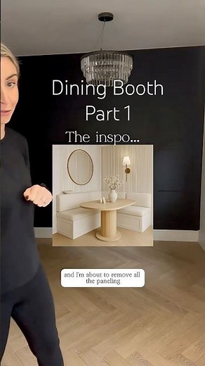Part 1 of building my dining booth… Can I pull this off?!? #diningbooth #diningroominspo