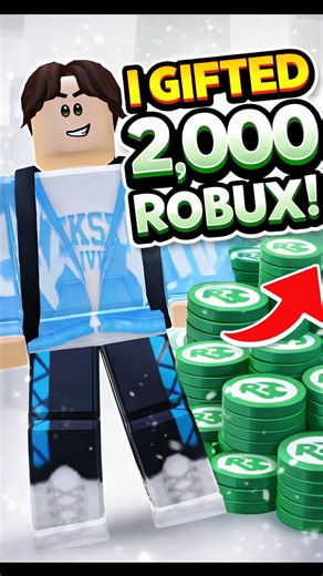 I Gifted 2,000 Robux to a Random Player 😱🔥 | Roblox Giveaway