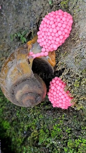 Rare Footage of Snail Reproduction | Pink Egg Cluster Explained