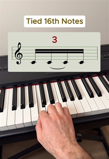 Mastering Tied 16th Notes on Piano