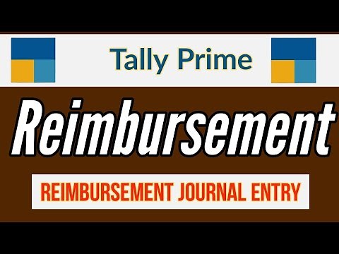 how to record Reimbursement journal entry in tally prime I by suman education hub English