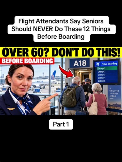 Flight Attendants Say Seniors Should NEVER Do These 12 Things