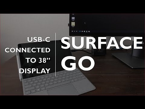 Surface Go - connecting to a USB C Display or Monitor